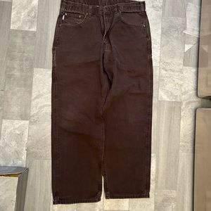 Dark Brown Carhartt Carpenter Jeans 36x32